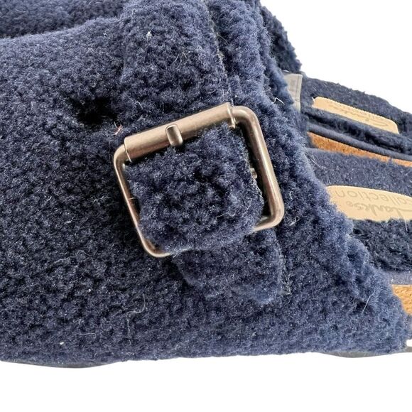 Clarks Brynn Slide Navy Textile - Picture 4 of 11